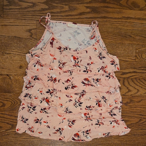 Nursing Tank Tops - Bearsland Soft Pink Floral, Auden - White,  Size L - Picture 2 of 7